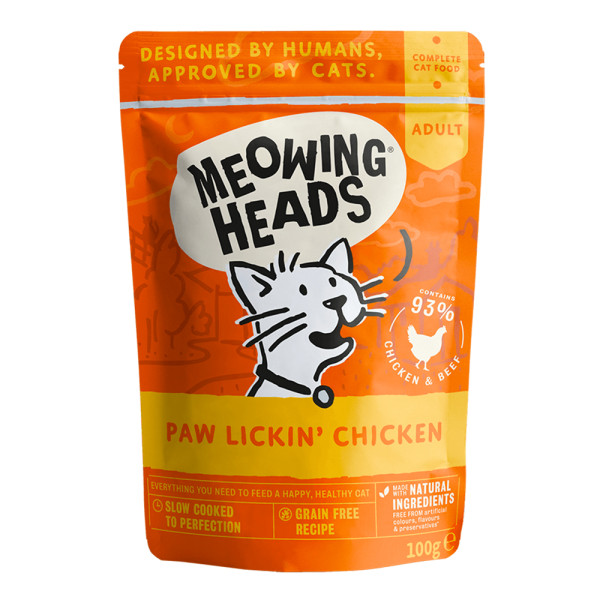 Meowing Heads 無穀物雞肉貓主食濕包 100g