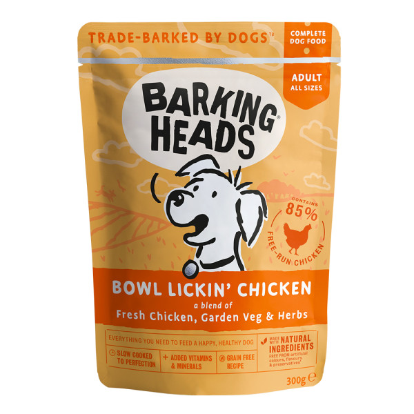 Barking Heads 無穀物雞肉成犬主食濕包 300g