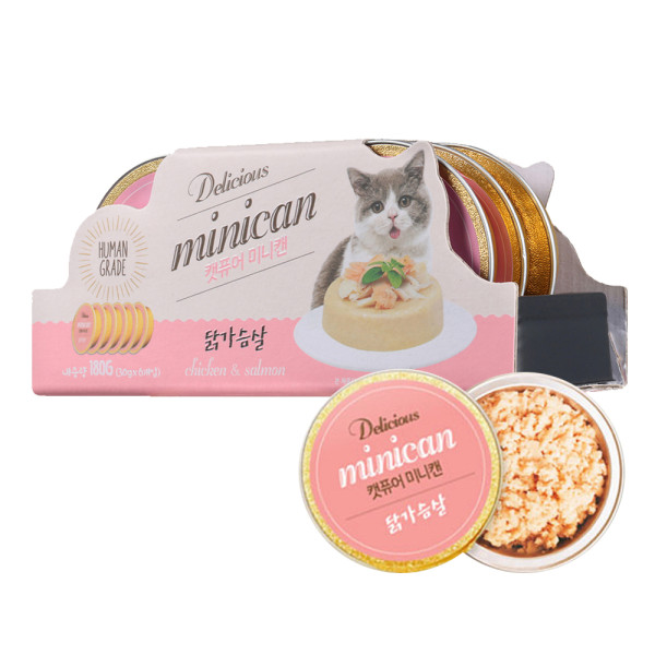 Cat Pure Minican 韓國迷你零食貓罐 - 雞肉 30g x 6