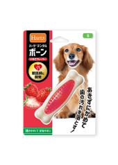 HARTZ 犬用骨形潔齒玩具 S碼 (草莓味)