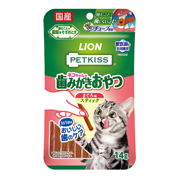 Lion Pet PETKISS 貓用金槍魚味潔齒棒 14g | EXP: 3/2024